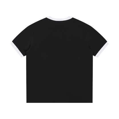 Ringer Tee in Black, back