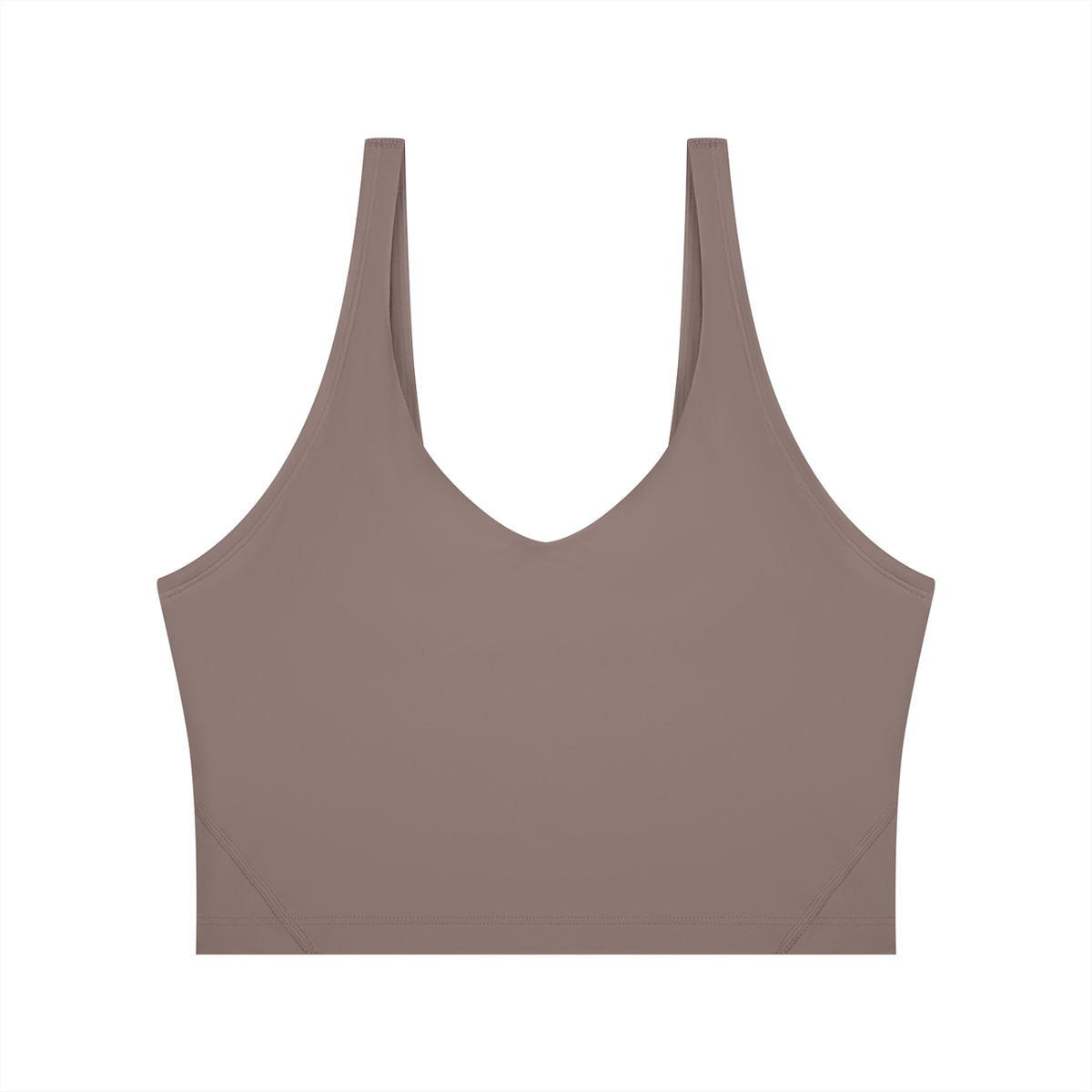 Cropped Yoga Tank in Ash Purple, front