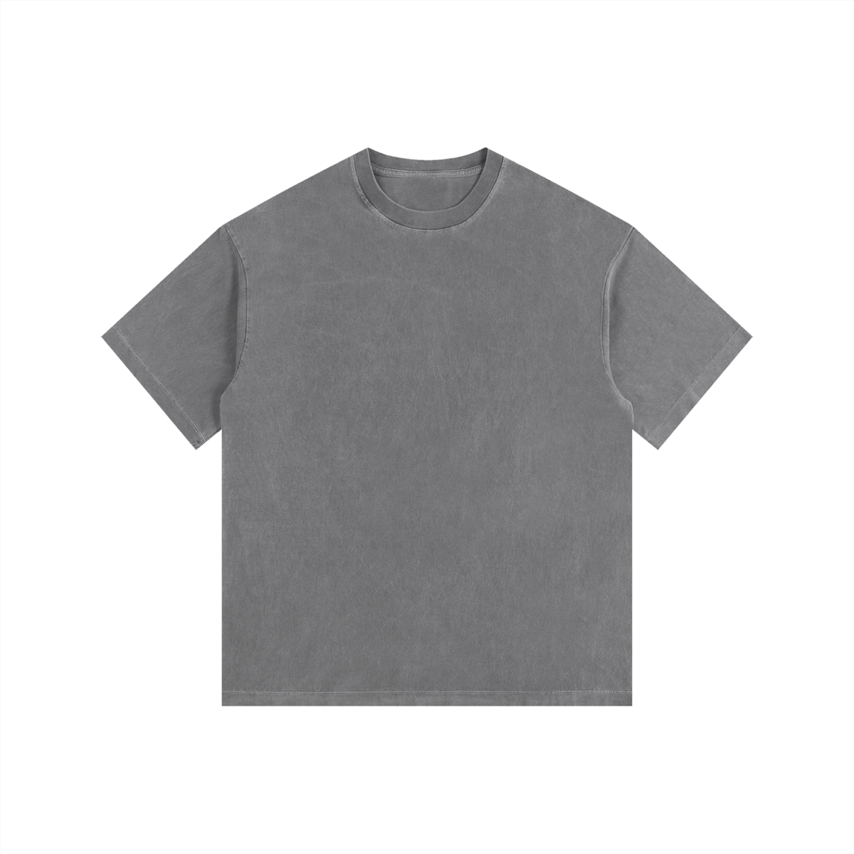 Vintage Wash Oversized Tee in Grey, front