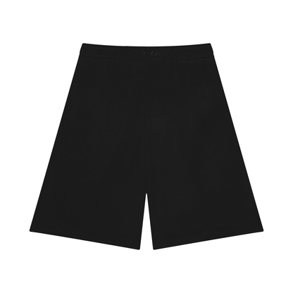 Mesh Basketball Shorts in Black, front
