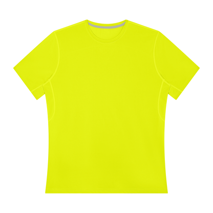 Men's Performance Running Tee in Lemon Yellow, front