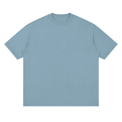 Oversized Drop Shoulder Tee in Rain Washed, front