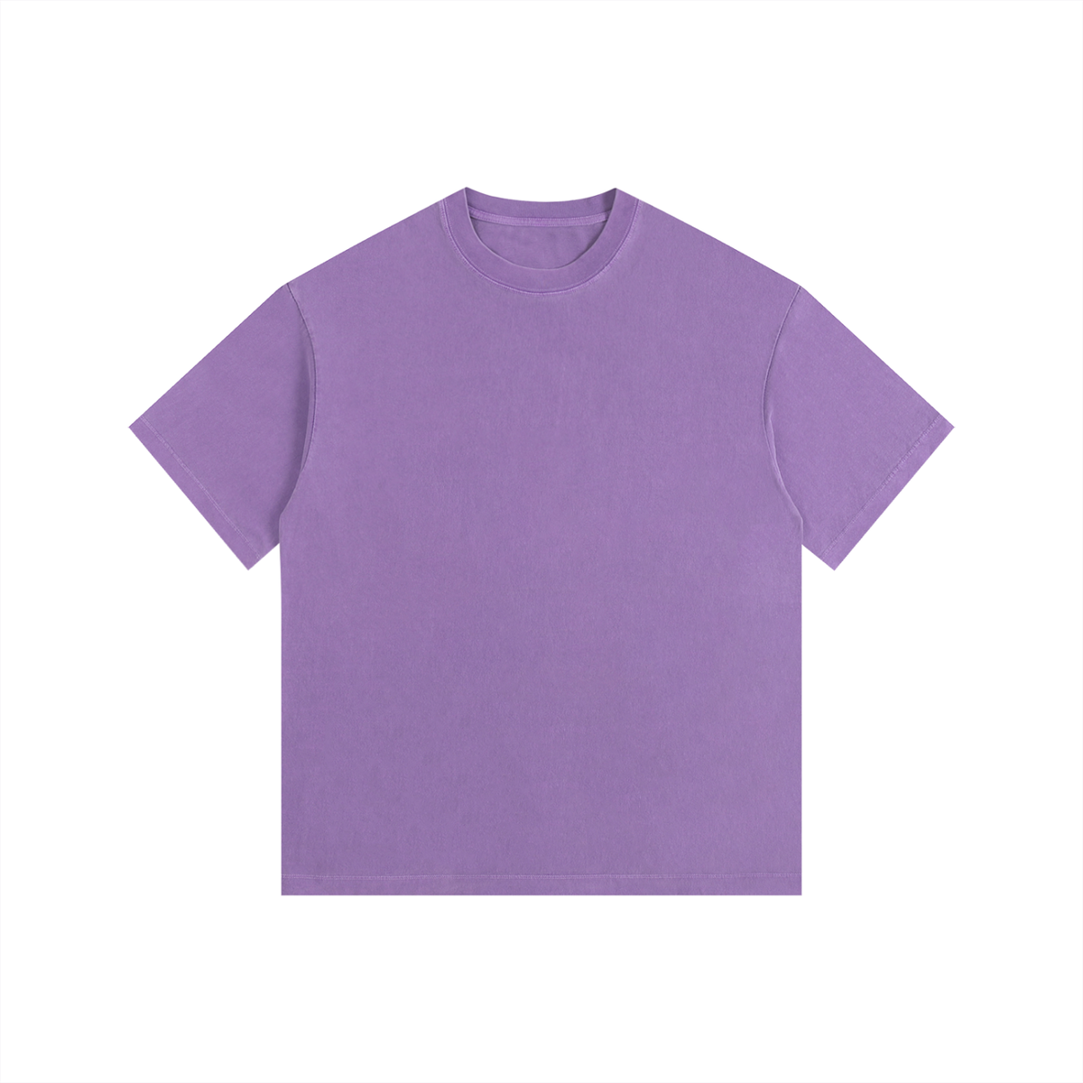 Vintage Wash Oversized Tee in Purple, front