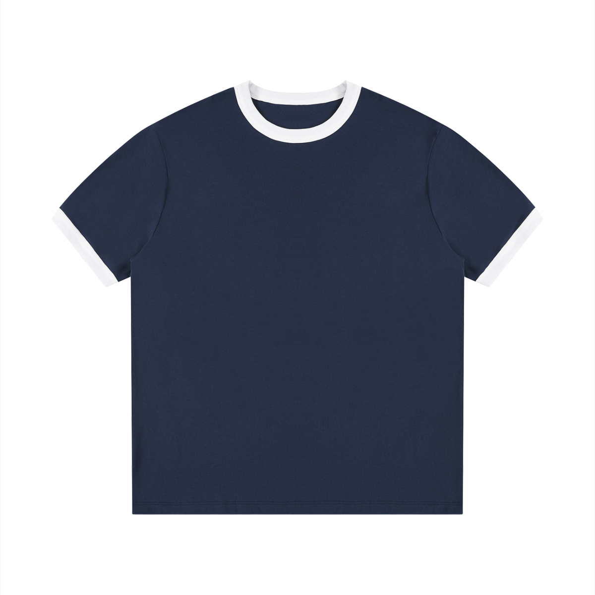 Ringer Tee in Royal Blue with White, front