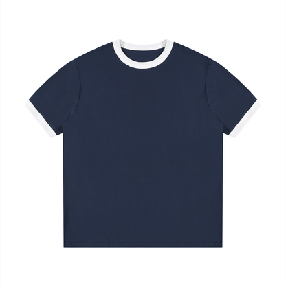 Ringer Tee in Royal Blue with White, front