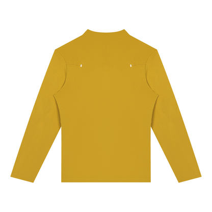 Quarter-Zip Training Top in Yellow, back