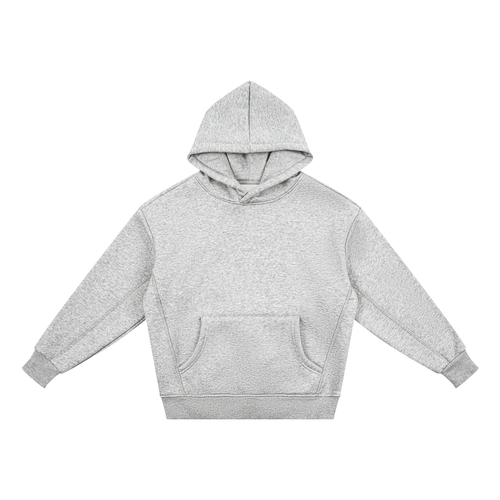 Kids Fleece Hoodie in Marl Grey, front