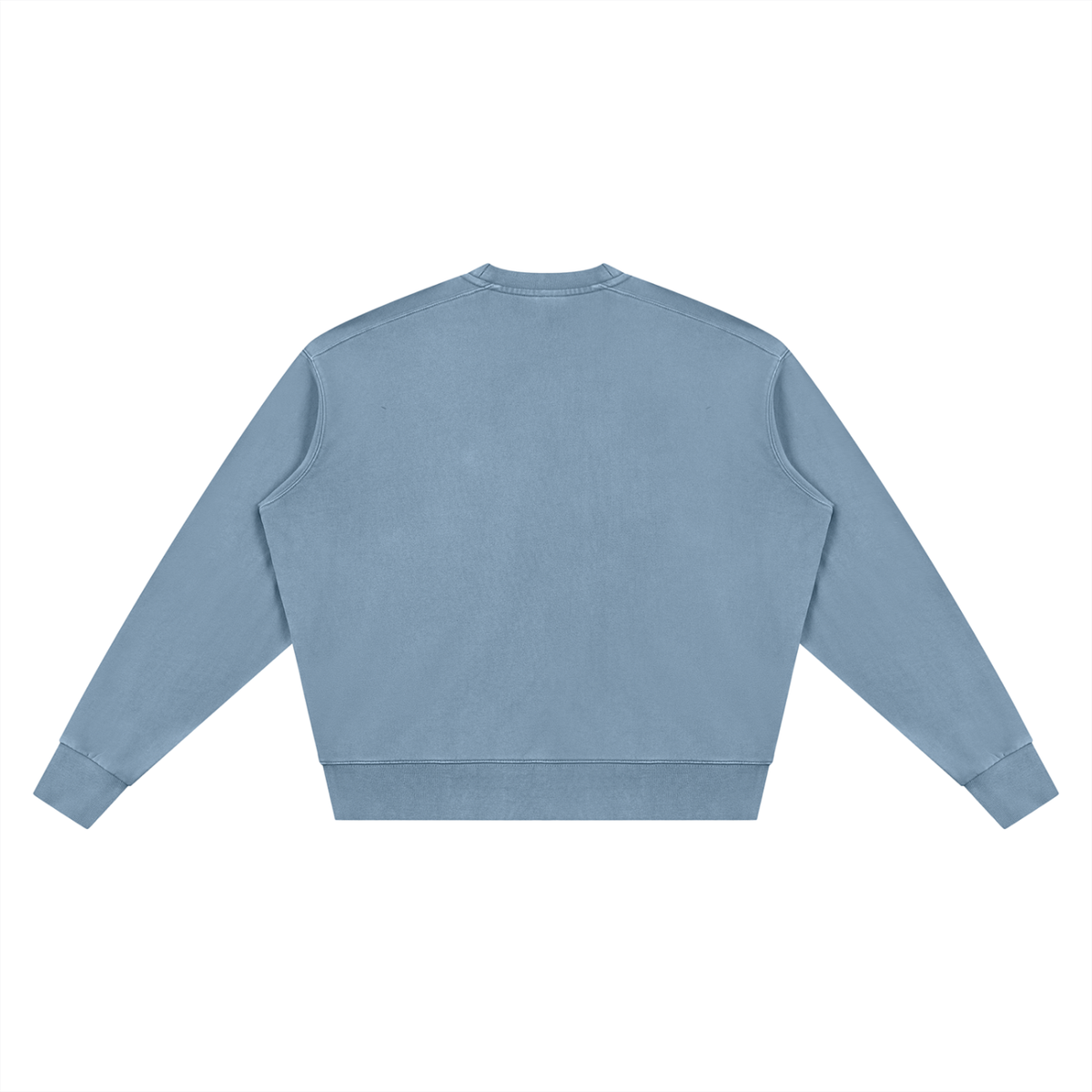 Vintage Wash Crew Sweatshirt in Jeans Blue, back
