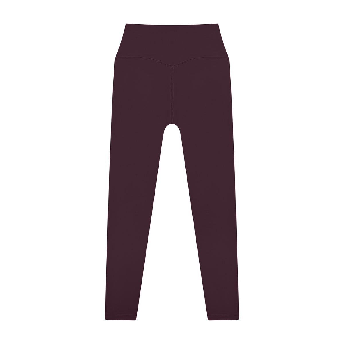 High Waisted Leggings in Plum Purple, back