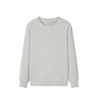 Classic Cotton Crew Sweatshirt in Hemp Ash, front