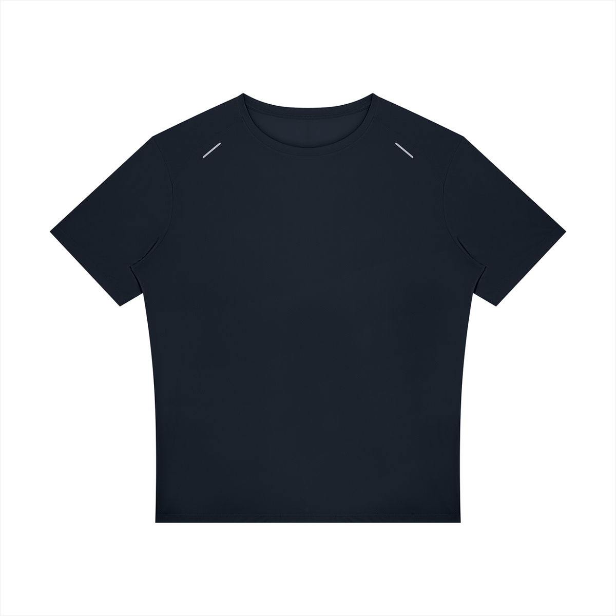 Reflective Raglan Running Tee in Navy, front