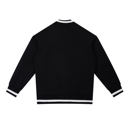 Contrast Piping Bomber Jacket