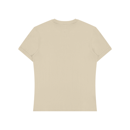 Slim Fit Stretch Tee in Apricot, back