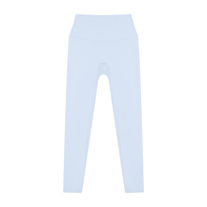 High Waisted Leggings in Light Blue, front