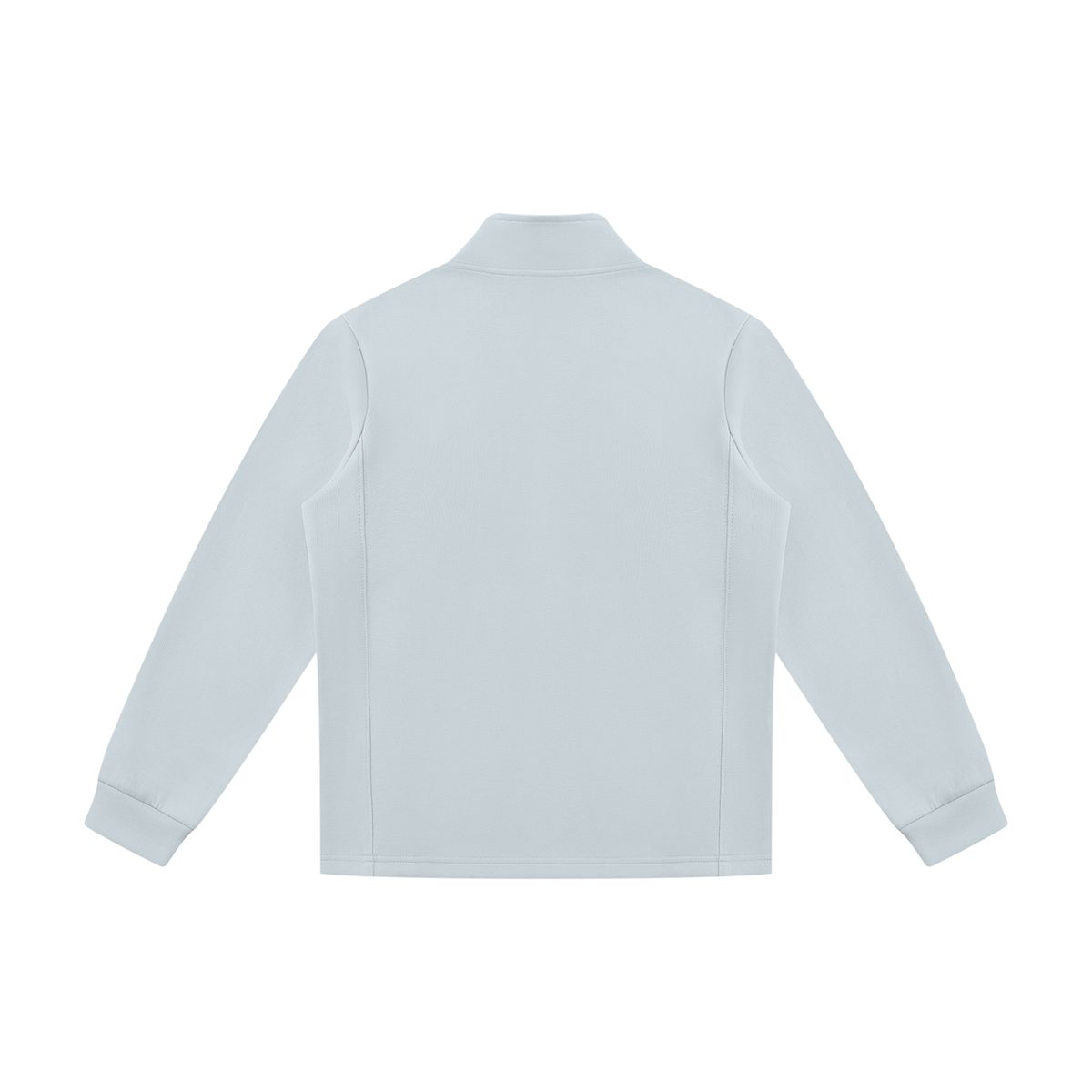 Stand Collar Track Jacket in Light Blue, back