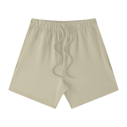 Unisex Earth Tone Loose Fit Cotton Shorts