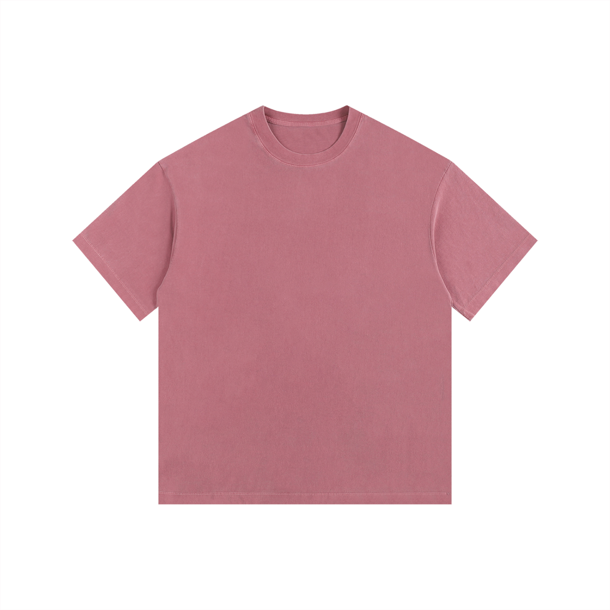 Vintage Wash Oversized Tee in Ancora Red, front
