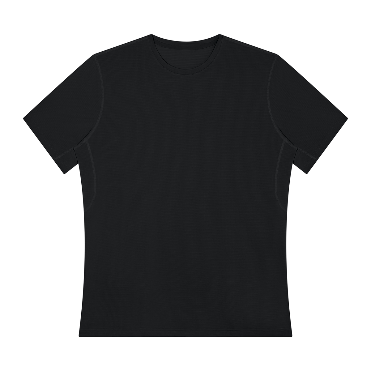 Men's Performance Running Tee in Black, front