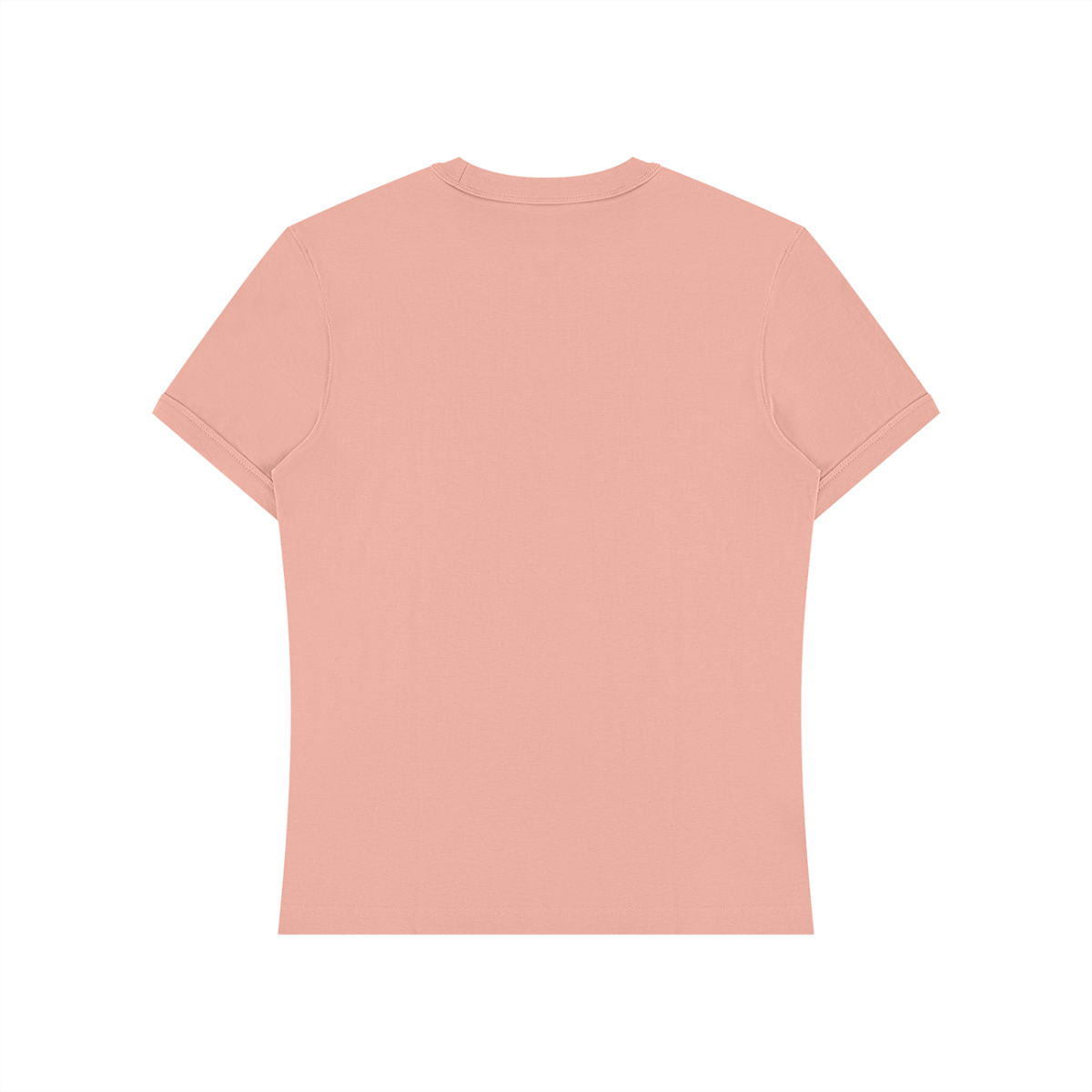 Slim Fit Stretch Tee in Pink, back