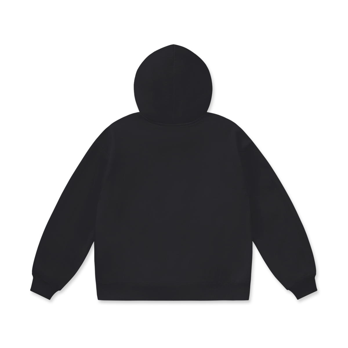 Extra Heavyweight Oversized Hoodie in Black Beauty, back