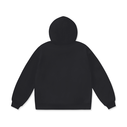 Extra Heavyweight Oversized Hoodie in Black Beauty, back