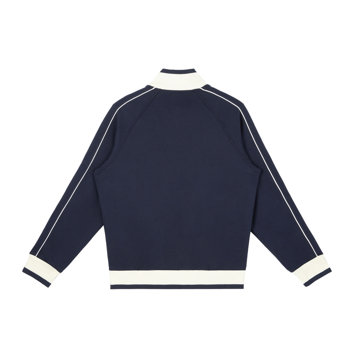 Colour Block Track Jacket in Navy, back