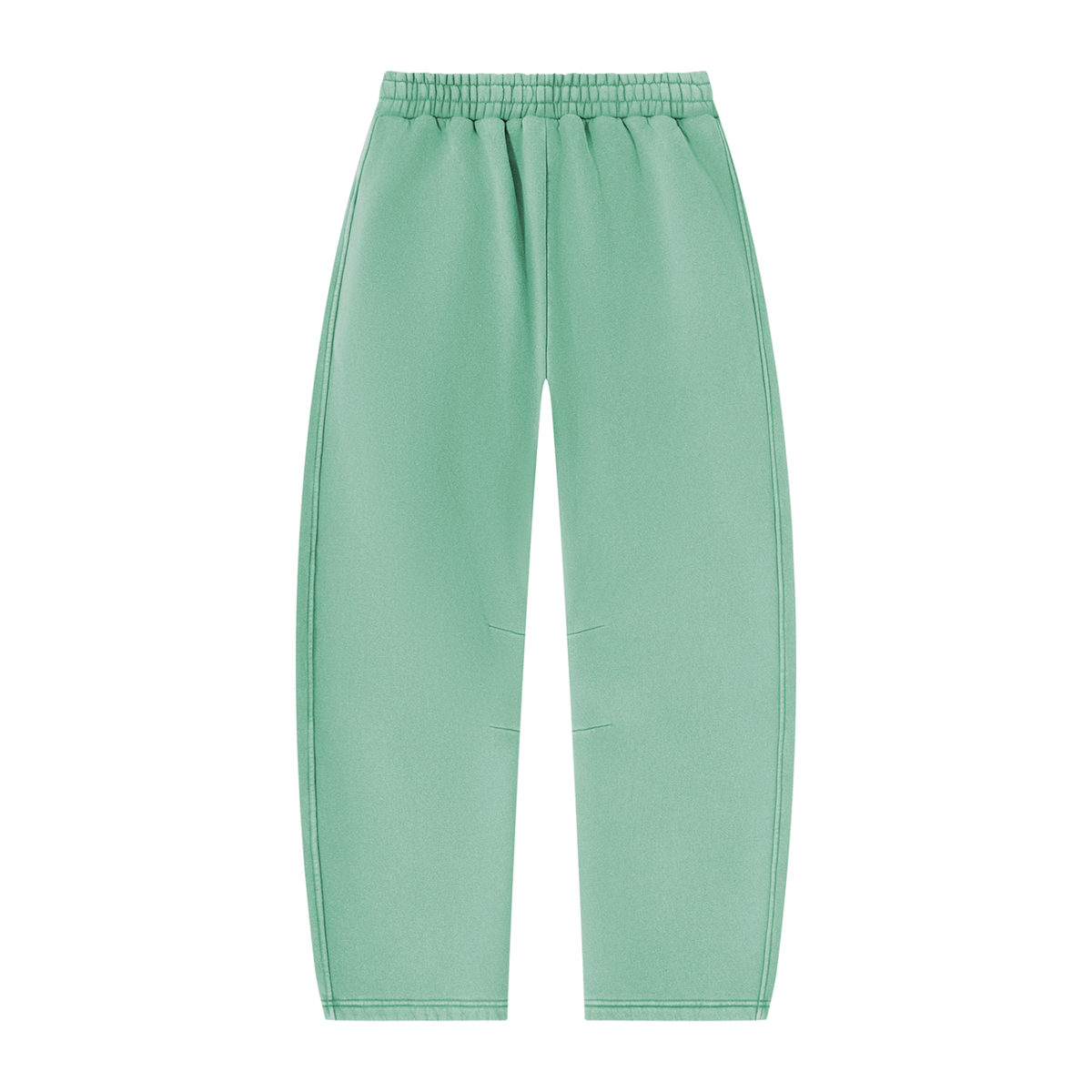 Vintage Wash Barrel Leg Sweatpants in Mint Green, back