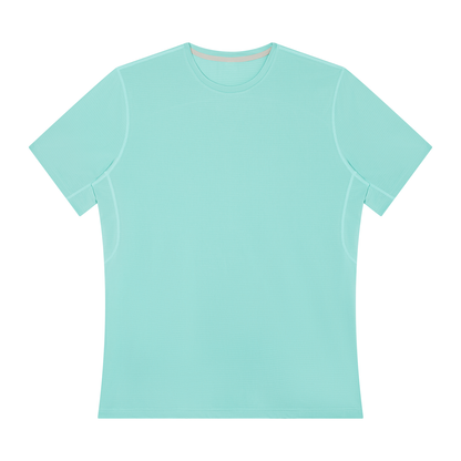 Men's Performance Running Tee in Lake Blue, front