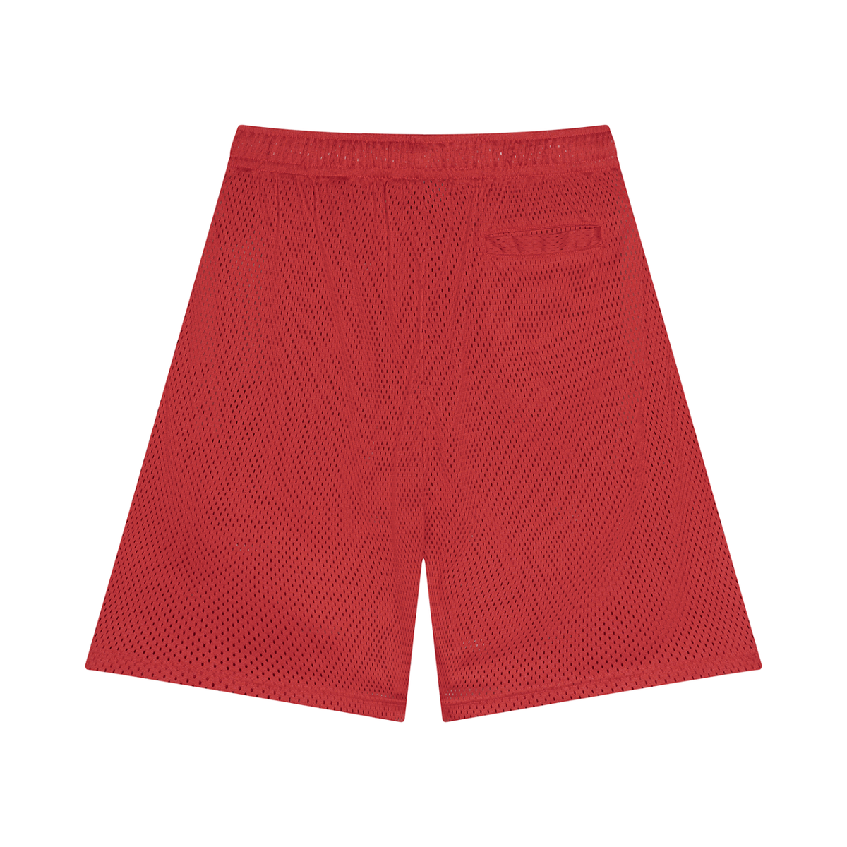 Mesh Basketball Shorts in Red, back