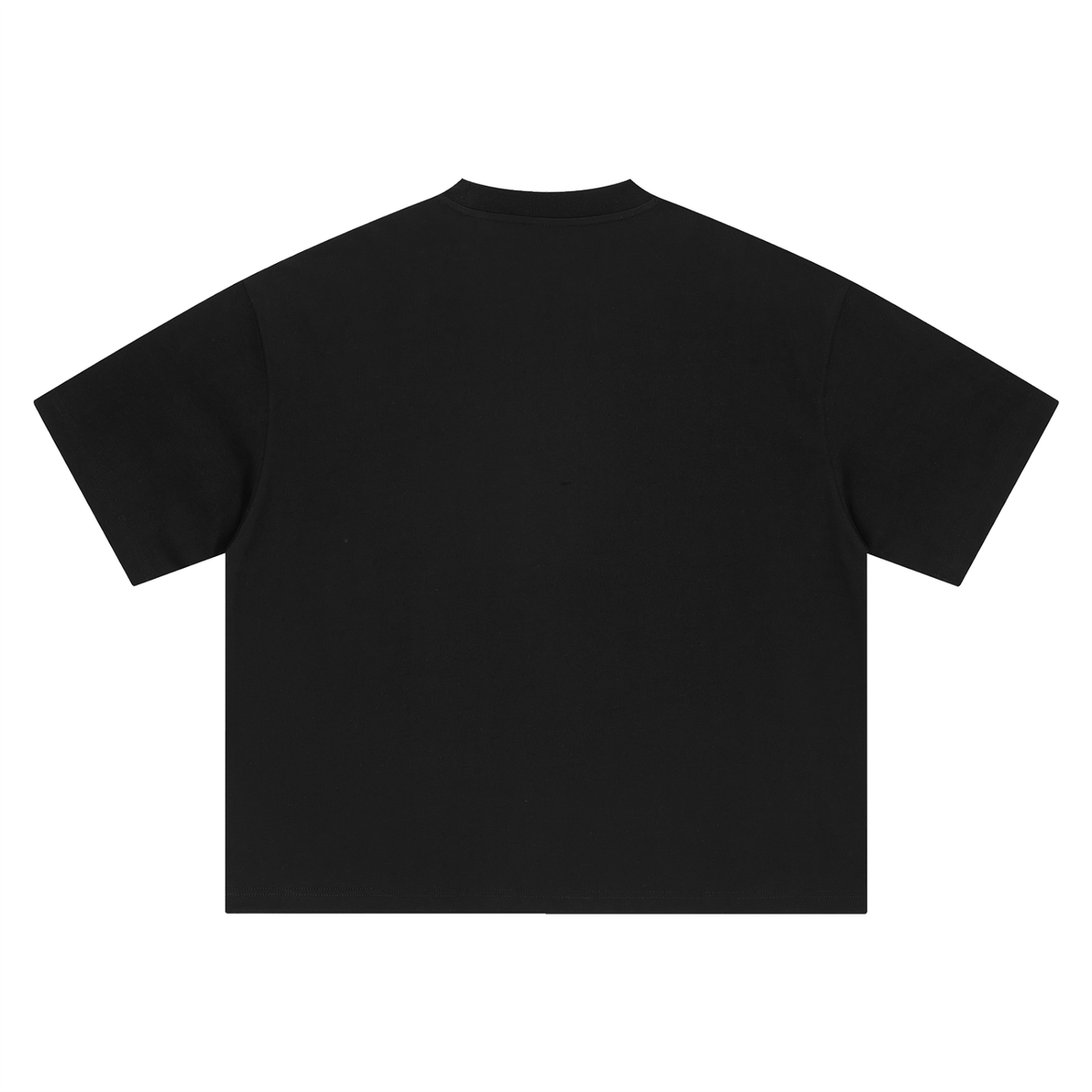Boxy Heavyweight Tee in Black, back