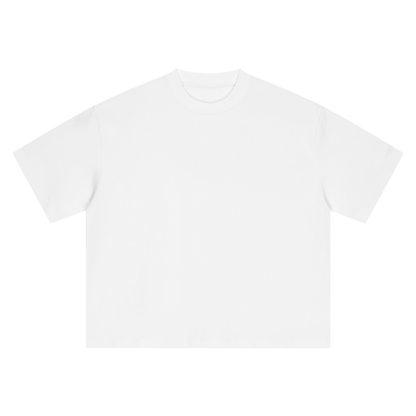 Boxy Heavyweight Tee in White, front