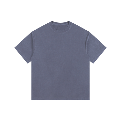 Vintage Wash Oversized Tee in Navy, front