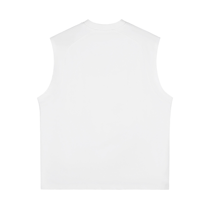 Quick-Dry Cooling Singlet in White, back