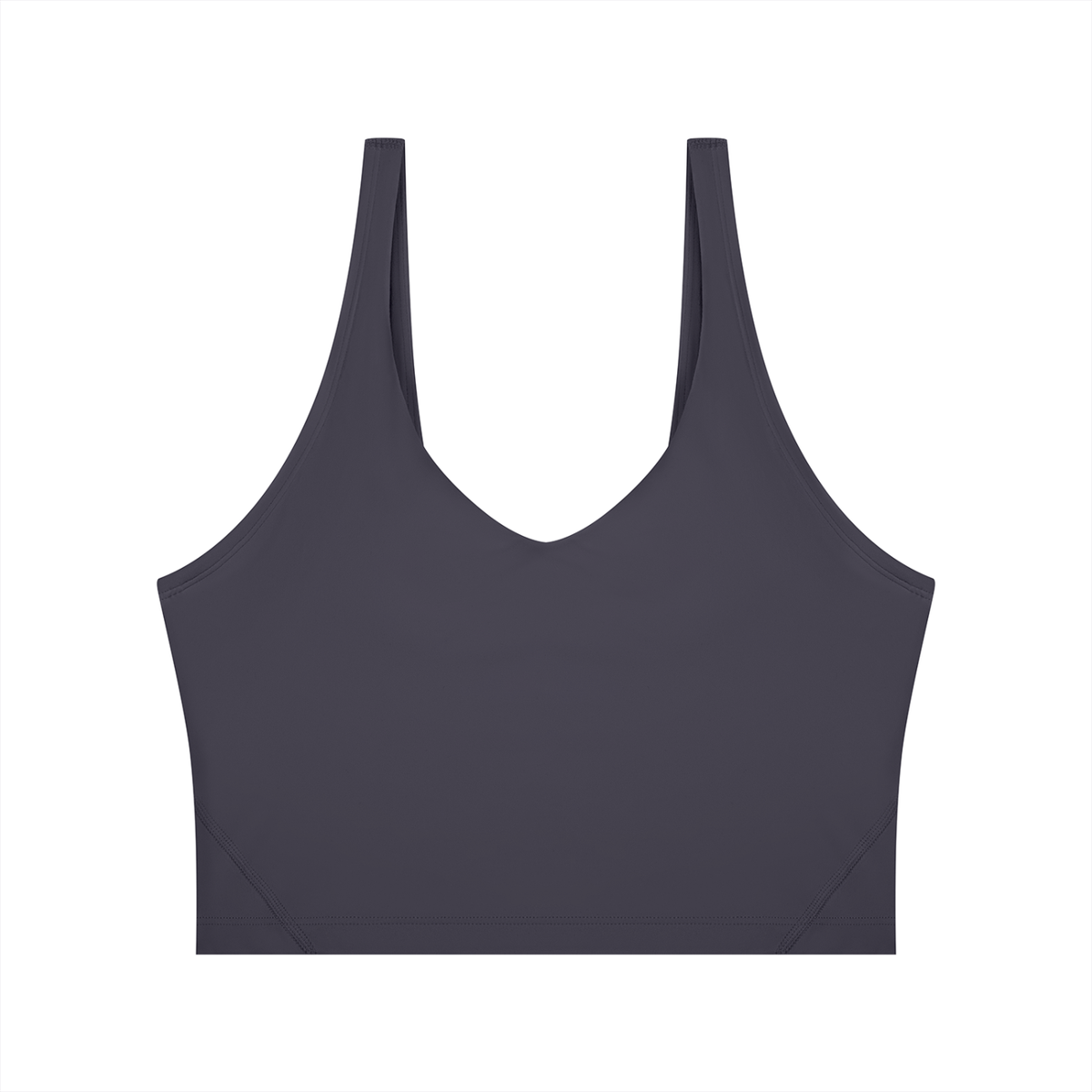 Cropped Yoga Tank in Misty Purple, front