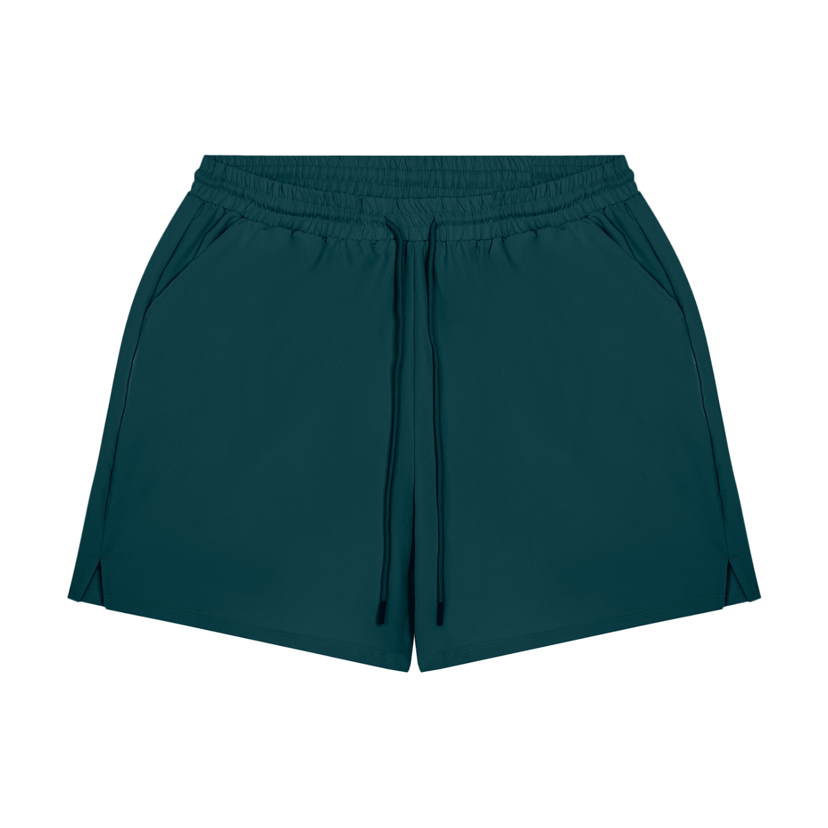 Men's Lined Running Shorts in Deep Teal, front