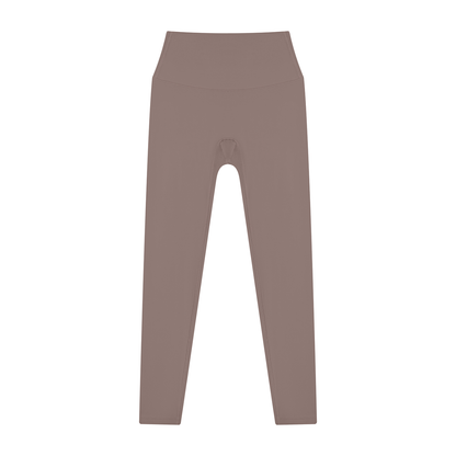 High Waisted Leggings in Ash Purple, front
