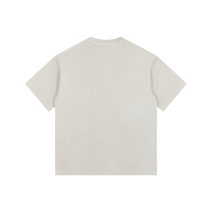 Vintage Wash Oversized Tee in Light Apricot, back