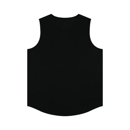 Lightweight Sports Singlet in Black, front