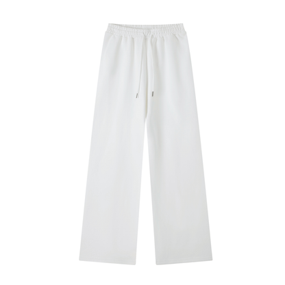 Women's Straight-Leg Sweatpants in White, front