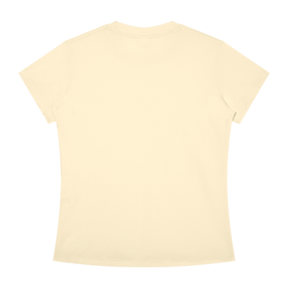 Women's Slim Fit Tee in Apricot, back