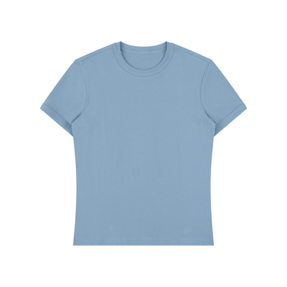 Slim Fit Stretch Tee in Grey Blue, front