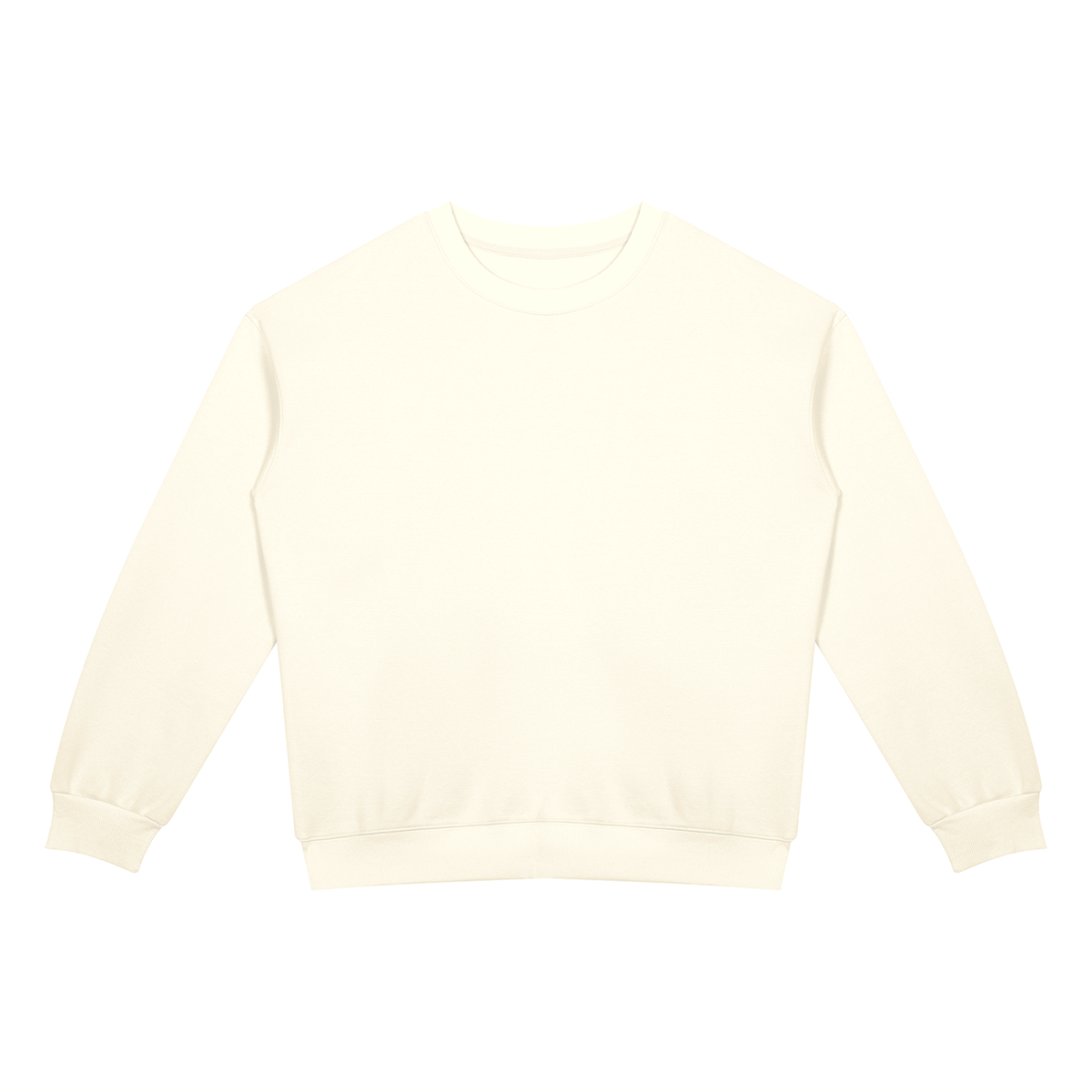 Drop Shoulder Crew Sweatshirt in Apricot, front