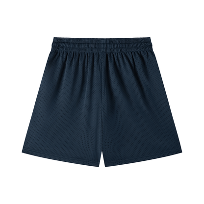 Mesh Training Shorts in Navy, back