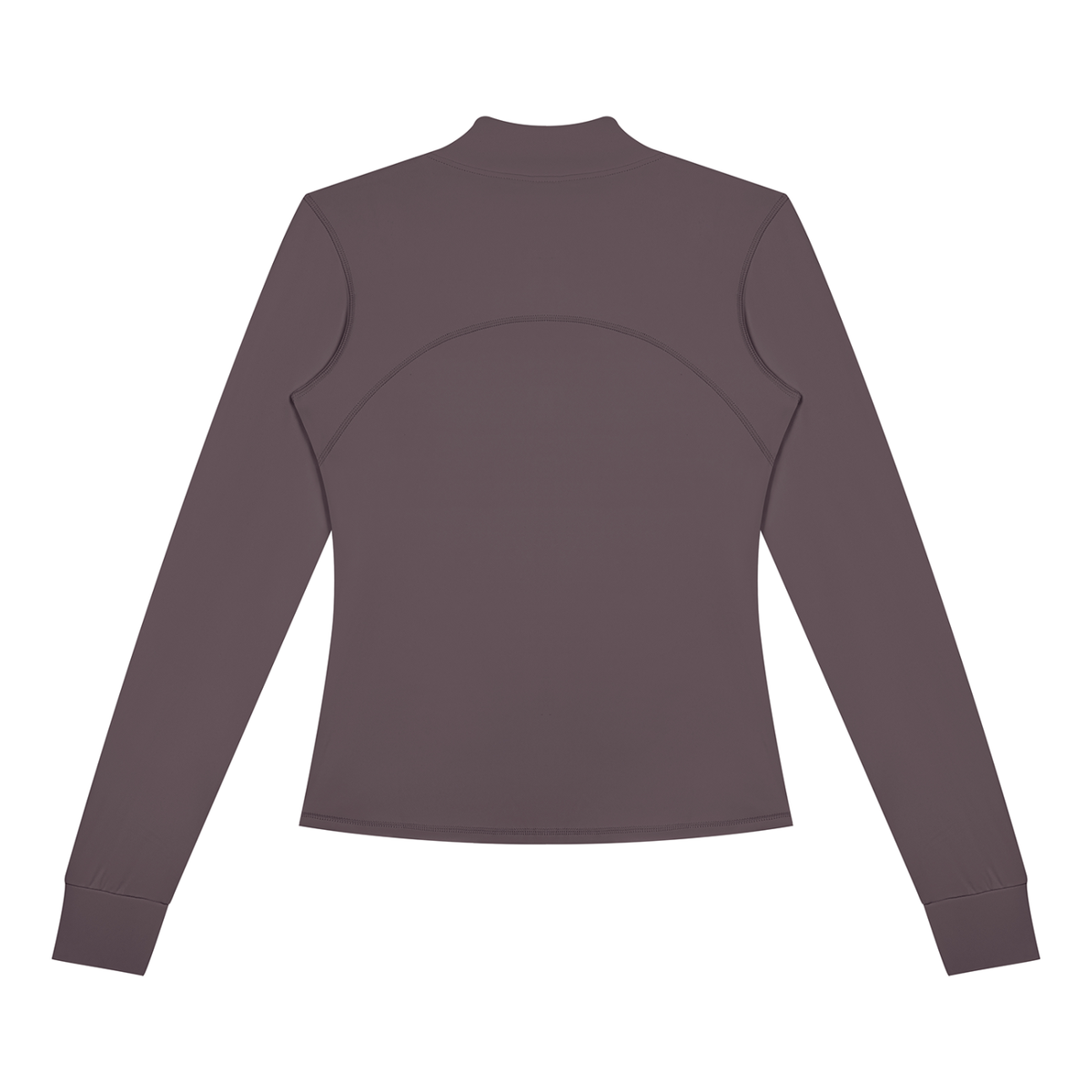 Women's Fitted Training Jacket in Plum Purple, back