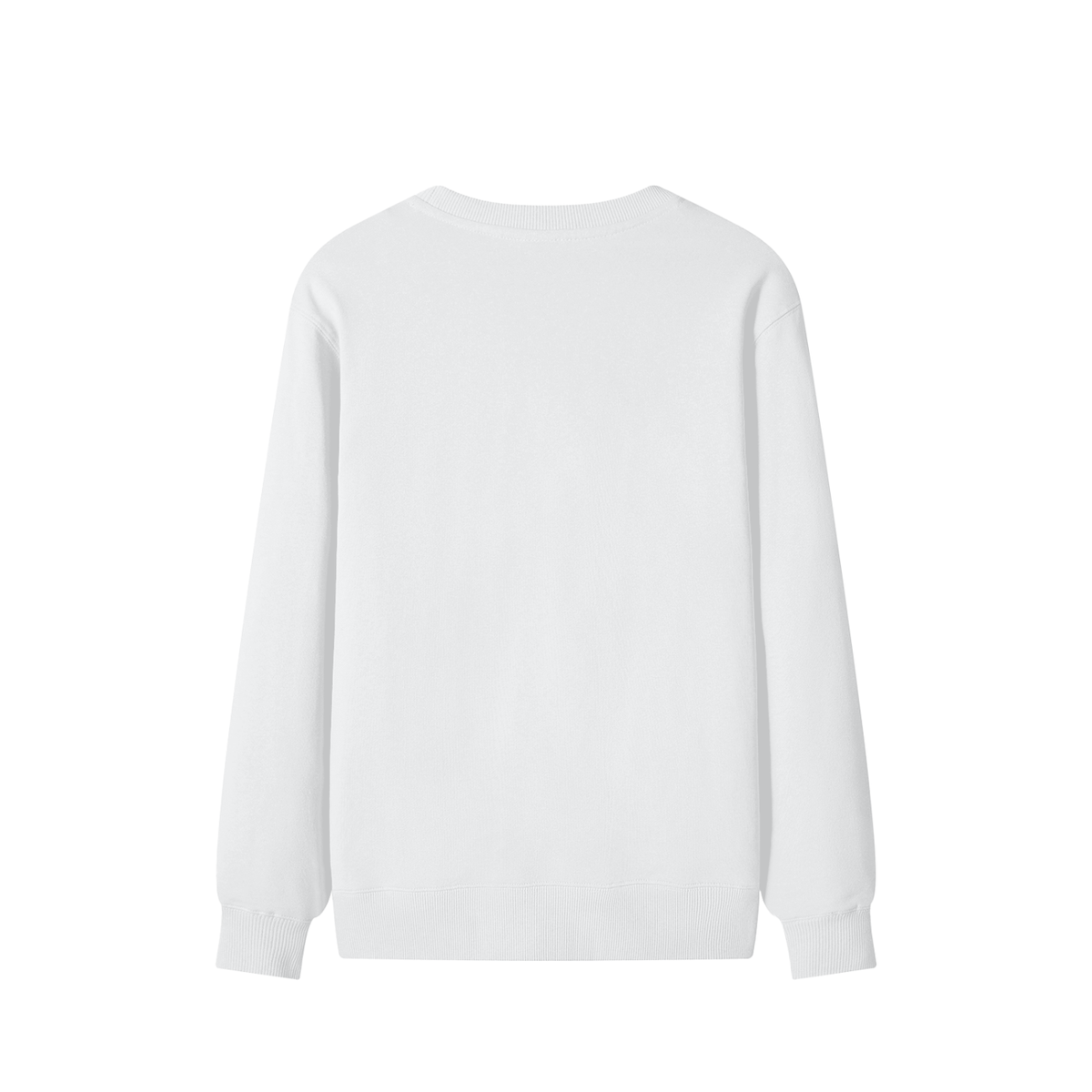 Classic Cotton Crew Sweatshirt in Lucent White, back