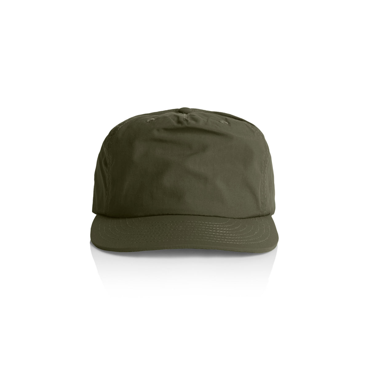 5-Panel Surf Cap in Army, front
