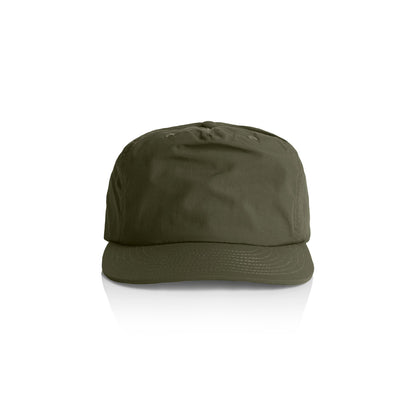 5-Panel Surf Cap in Army, front