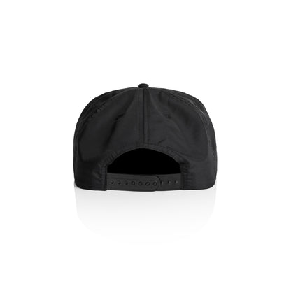 5-Panel Surf Cap in Black, back