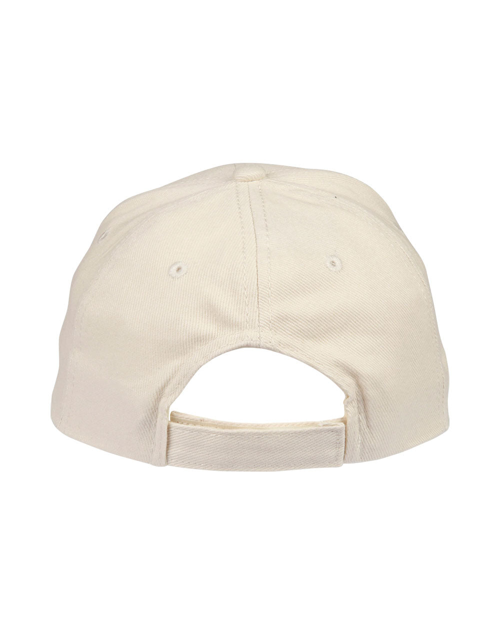 Brushed Cotton Baseball Cap in Natural, back