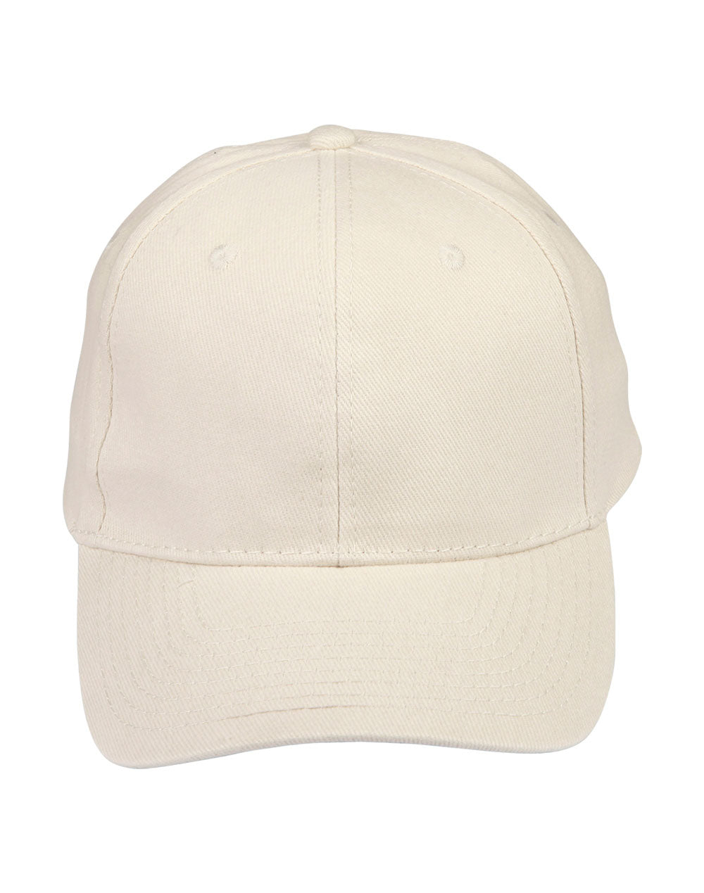 Brushed Cotton Baseball Cap in Natural, front